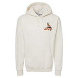 Mens Jeep® Built/Dogs Hoodie - Cream