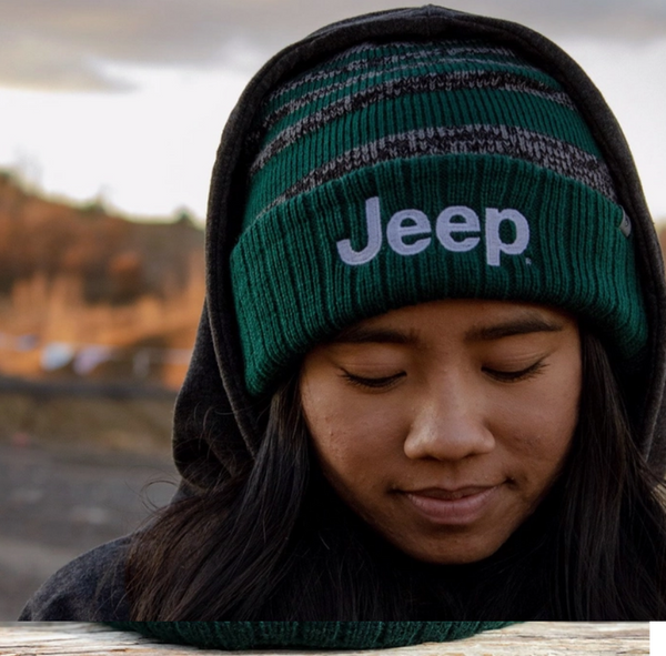 Hat - Jeep Knit Hat Echo - Forest/Black/Grey