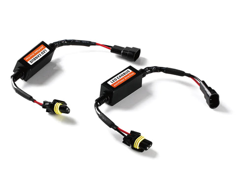 LED Headlight Canbus Wiring Kit Computer Warning Error Free Anti Flicker Resistor Canceler Decoder (Pair) (H8 H9 H11)