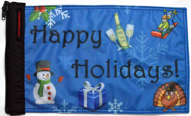 Happy Holidays Flag