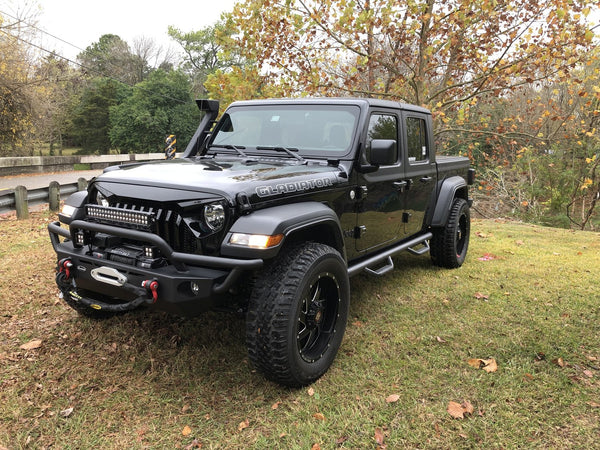 QRC Front Winch Ready Bumper Full Width Without Winch for 18-24 Jeep Wrangler JL and 20-24 Gladiator JT