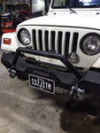 TACTIK Winch Ready Front Bumper with Hoop & D-Rings for 97-06 Jeep Wrangler TJ & Unlimited