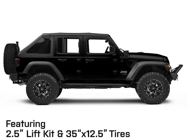 Fuel® Off-Road D53817902650 Maverick Wheel In Matte Black with Machined Accents 17x9 with 5.0in Backspace for 07-24 Jeep Wrangler JK, JL, & Gladiator JT