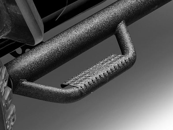 Smittybilt Nerf Side Step Bars; Textured Black (07-18 Jeep Wrangler JK 4-Door)