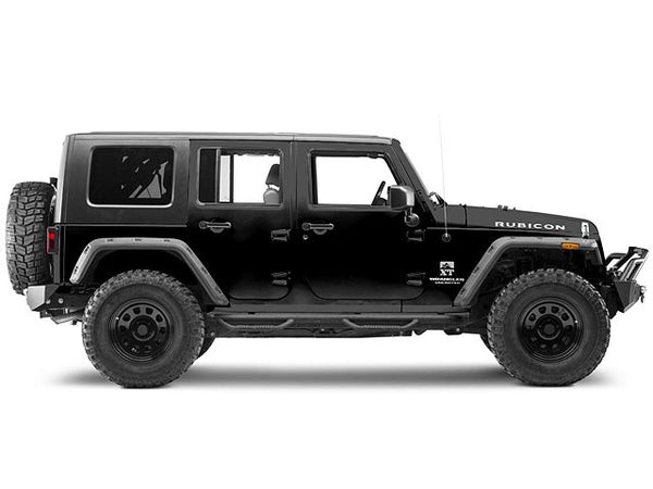 Smittybilt Nerf Side Step Bars; Textured Black (07-18 Jeep Wrangler JK 4-Door)