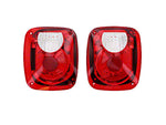 Diamond Brite Tail Light Conversion Kit; Black Housing; Euro Red/Clear Lenses (97-06 Jeep Wrangler TJ)