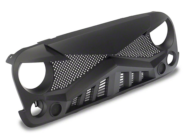 RedRock Hawk Grille; Matte Black (07-18 Jeep Wrangler JK)