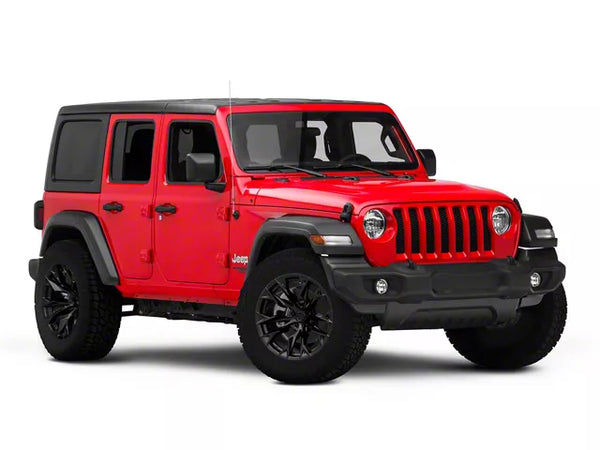 20x10 Fuel Wheels Flame & 35in NITTO All-Terrain Ridge Grappler A/T Tire Package; Set of 5 (18-25 Jeep Wrangler JL)
