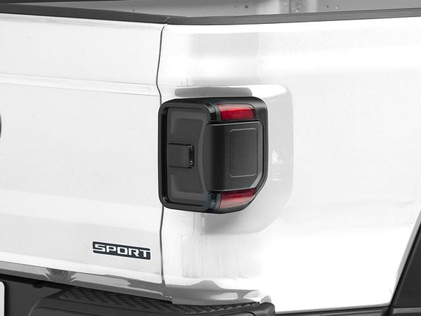 Renegade Series Sequential LED Tail Lights; Black Housing; Smoked Lens (20-24 Jeep Gladiator JT w/ Factory Halogen Tail Lights)