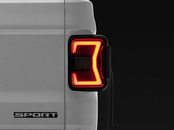 Renegade Series Sequential LED Tail Lights; Black Housing; Smoked Lens (20-24 Jeep Gladiator JT w/ Factory Halogen Tail Lights)