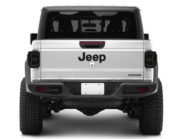 Renegade Series Sequential LED Tail Lights; Black Housing; Smoked Lens (20-24 Jeep Gladiator JT w/ Factory Halogen Tail Lights)