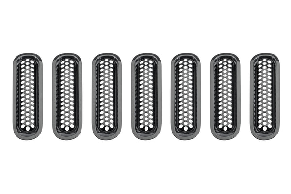 TACTIK JKFGIN-001 Snap-In Grille Inserts for 07-18 Jeep Wrangler JK
