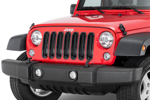 TACTIK JKFGIN-001 Snap-In Grille Inserts for 07-18 Jeep Wrangler JK