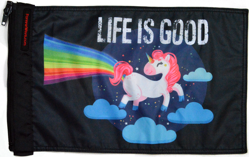 Life is Good Unicorn Flag