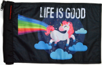 Life is Good Unicorn Flag