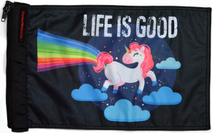 Life is Good Unicorn Flag