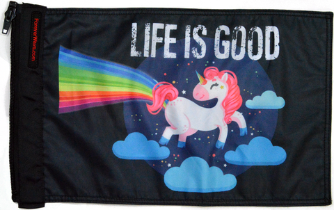 Life is Good Unicorn Flag
