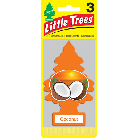 Little Trees Air Freshener Coconut Fragrance 3-Pack