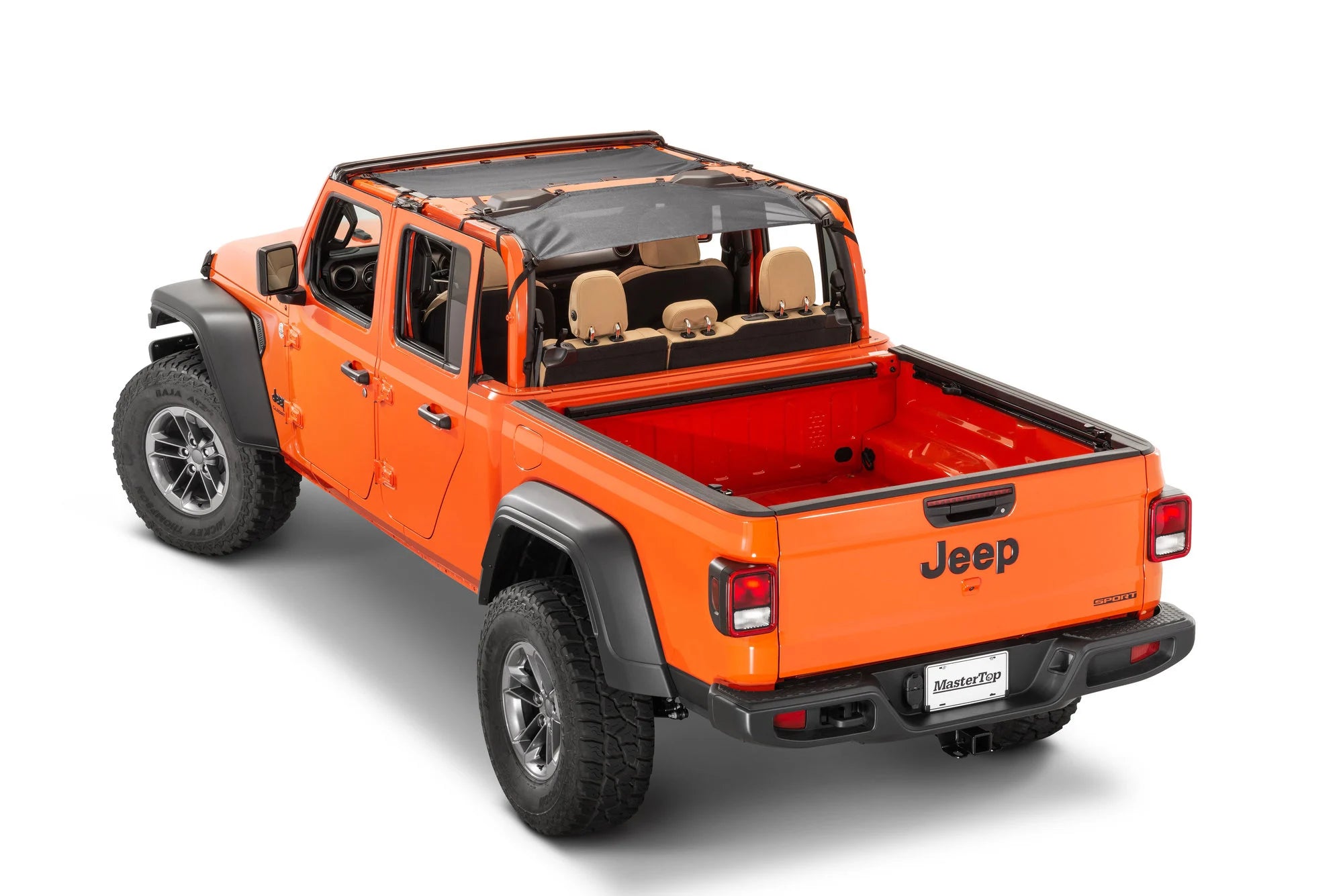 MasterTop ShadeMaker Freedom Mesh Bimini Top Plus For Jeep Gladiator JT