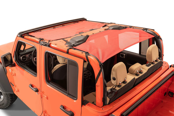 MasterTop ShadeMaker Freedom Mesh Bimini Top Plus For Jeep Gladiator JT