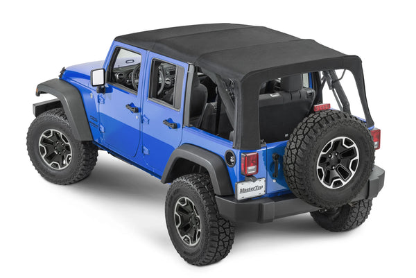 MasterTop Complete Soft Top Kit in MasterTwill® Fabric for 07-18 Jeep Wrangler JK Unlimited 4-Door
