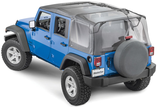 MasterTop Complete Soft Top Kit for 07-18 Jeep Wrangler JK Unlimited 4-Door