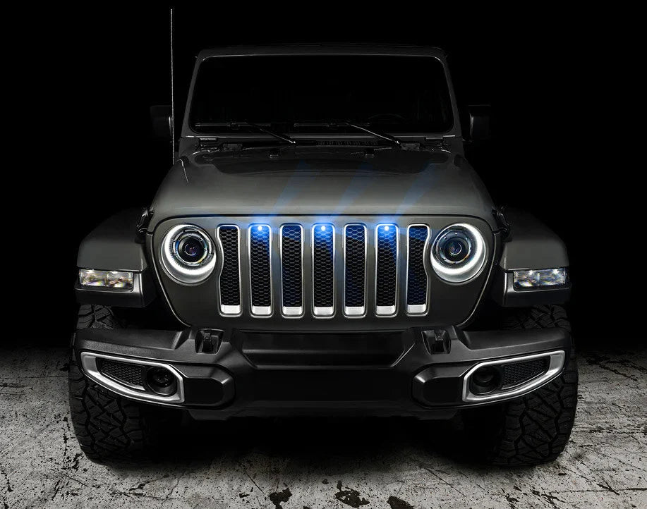 Oracle Lighting 5870-002 Pre-Runner Style LED Grill Light Kit in Blue for 18-23 Jeep Wrangler JL
