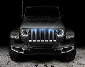 Oracle Lighting 5870-002 Pre-Runner Style LED Grill Light Kit in Blue for 18-23 Jeep Wrangler JL