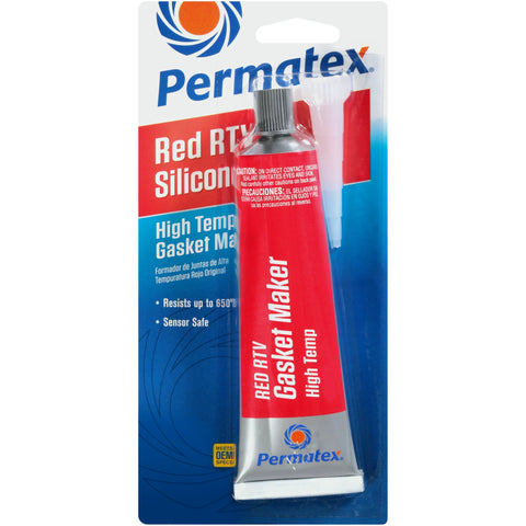 Permatex High-Temp Red RTV Silicone Gasket Maker - 75152