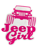 Pink Jeep Girl- Sticker
