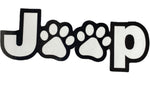 Jeep logo with dog paw- Sticker