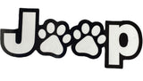 Jeep logo with dog paw- Sticker