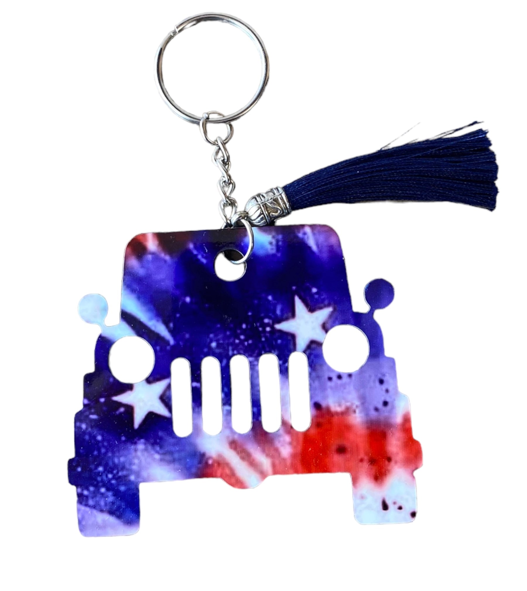 Jeep American Flag -Keychain