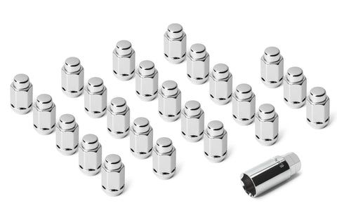 Quadratec 23 Piece Classic Acorn Style Wheel Lug Nut Kit for 18-23 Jeep Wrangler JL & Gladiator JT