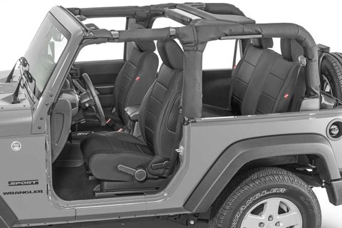 Diver Down Front and Rear Neoprene Seat Covers for 07-18 Wrangler JK 2 Door