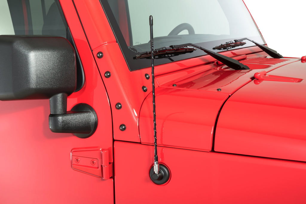 16" Hi Performance AM/FM Stubby Antenna for 0723 Jeep Wrangler JL, JK