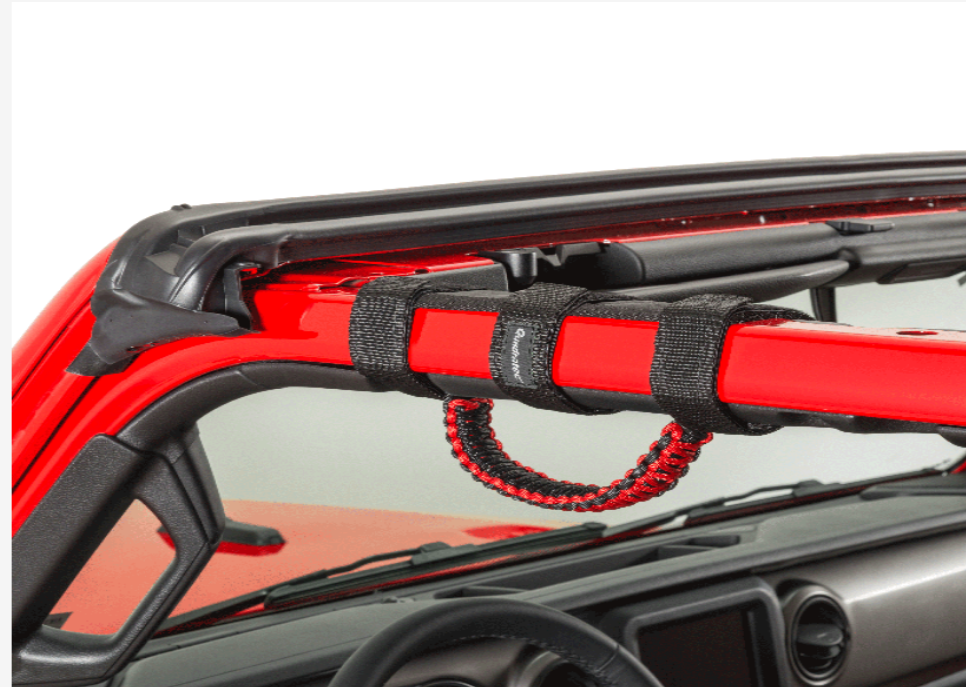 3 IN Paracord Front Grab Handle Pair for 97-23 Jeep Wrangler JL, JT, JK & TJ