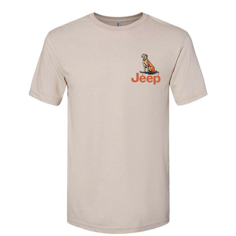 Mens Jeep® Built/Dogs T-Shirt - Khaki