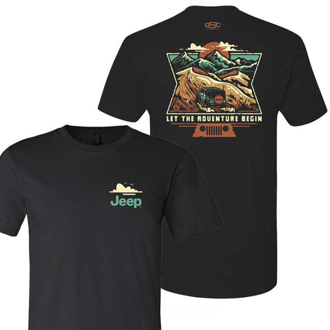 Mens Jeep® Dunes T-Shirt - Black