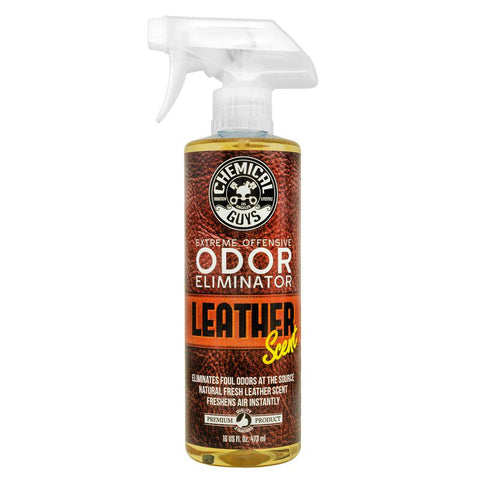 EXTREME OFFENSIVE ODOR ELIMINATOR & AIR FRESHENER LEATHER SCENT