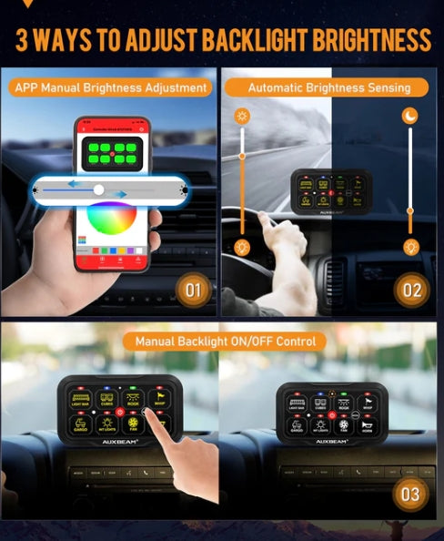 AR-820 RGB Switch Panel with APP - 8 Multifunction Control