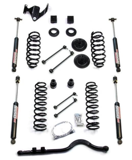 Teraflex 3" Coil Spring Base Lift Kit with Front Track Bar & 9550 VSS Twin-Tube Shocks for 07-18 Jeep Wrangler JK Unlimited 4-Door