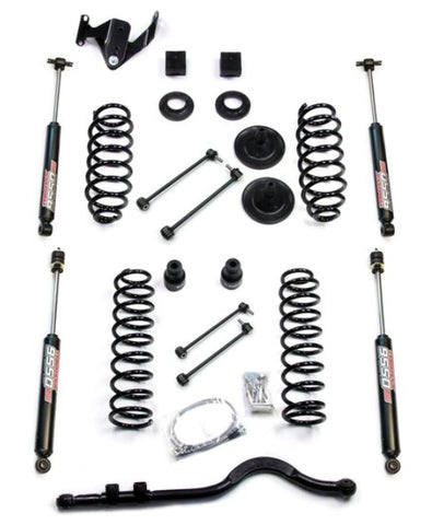 Teraflex 3" Coil Spring Base Lift Kit with Front Track Bar & 9550 VSS Twin-Tube Shocks for 07-18 Jeep Wrangler JK Unlimited 4-Door
