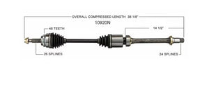 Duralast Gold CV Axle 10920N