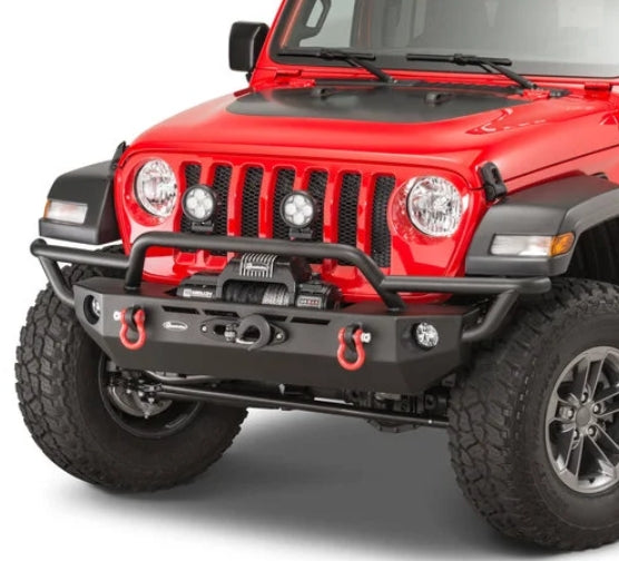 QRC Front Winch Ready Bumper with Rear Bumper - Full Width for 18-25 Jeep Wrangler JL