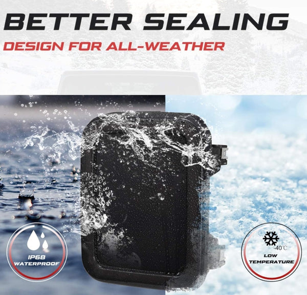 Smoked LED Tail Lights for 2020-2025 Jeep Gladiator JT Accessories Taillights Brake Light Reverse Light Turn Signal Light (Black Housing Smoke Lens), Pair