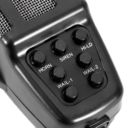12V 100W Horns 7 Tone Emergency Warning Siren with Mic PA Speaker