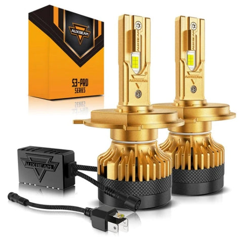 H4/9003 LED Headlight Bulbs S3 Pro Series High Power 24V 120W 24000LM 6500K Cool White | 2 Bulbs
