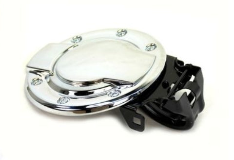 New OEM DODGE RAM 1500 2500 Chrome Aluminum Fuel Filler Door