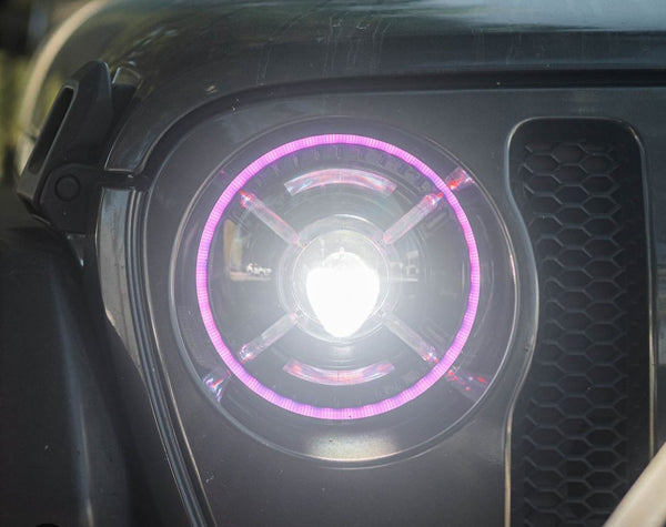 9-Inch RGB-W Halo Headlights